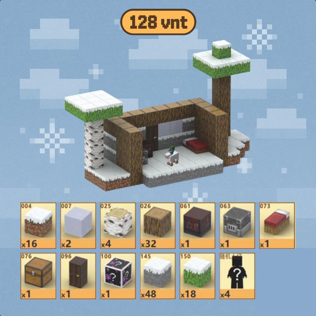 BLOKS - Žiemos Pastogė (128 vnt)